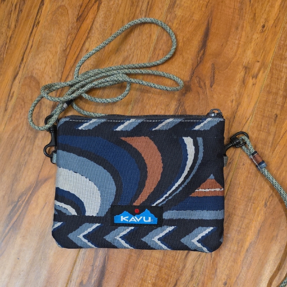 KAVU Abstract Multicolor Crossbody Bag
